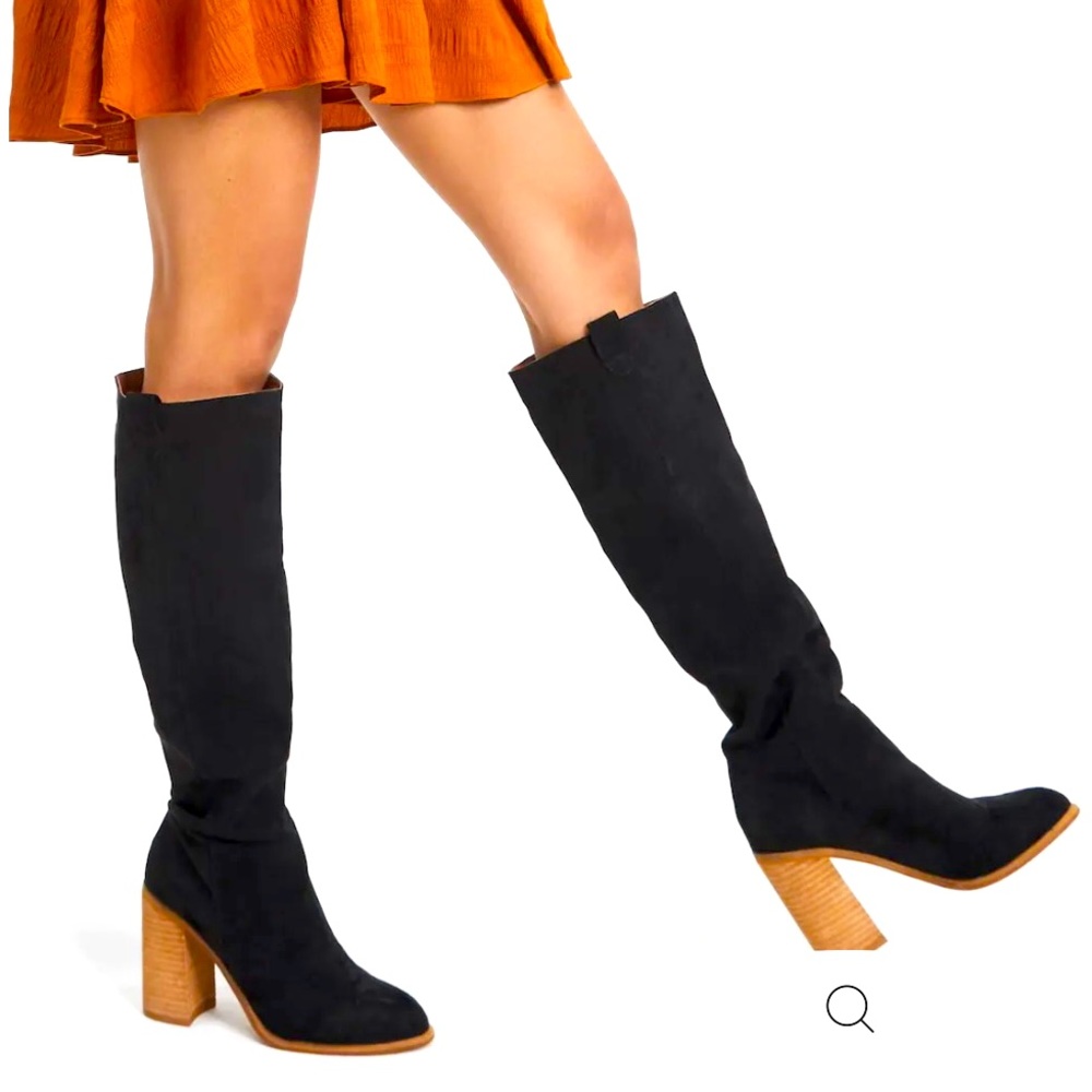 BLACK NEVER WORN ST. SLOUCH BY VICI BOOTS